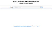 Tablet Screenshot of magazin.cukorbetegeknek.hu